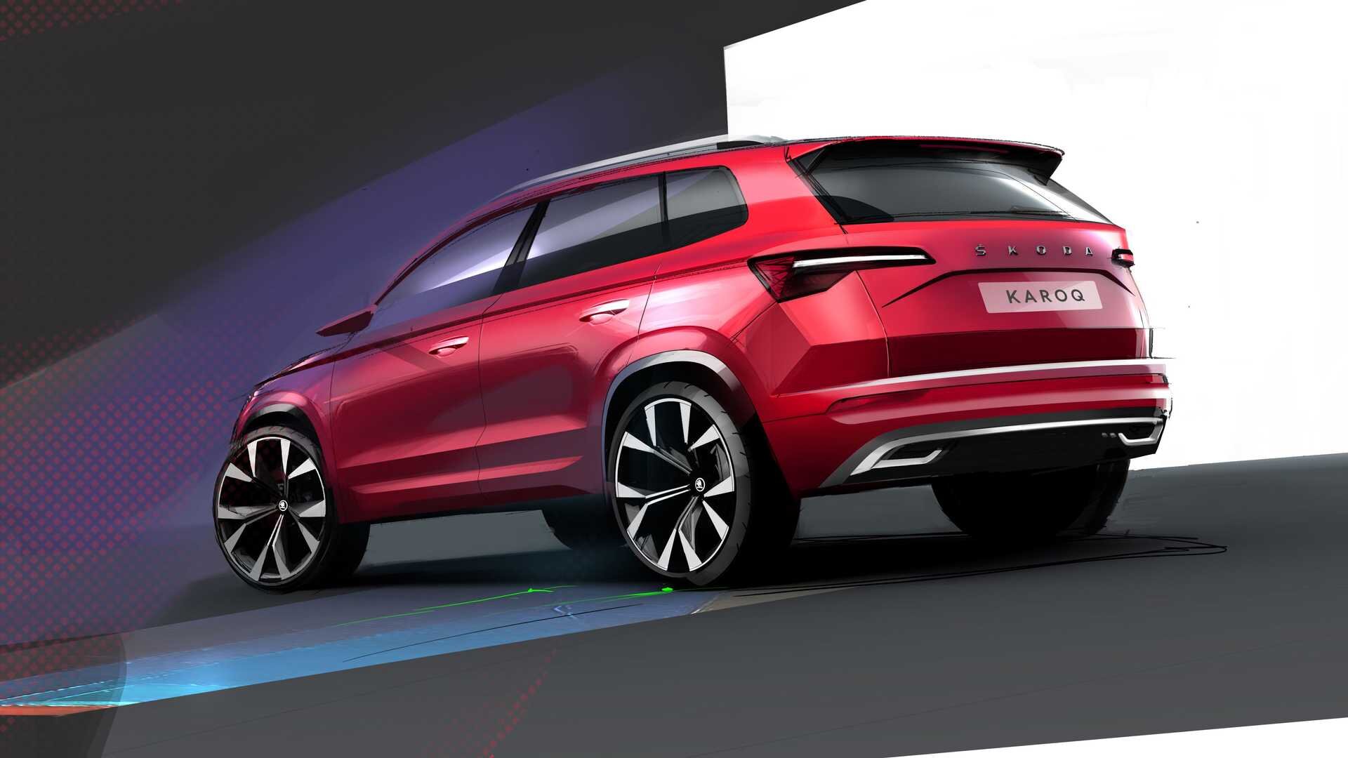 Рестайлинговая Skoda Karoq — первые изображения