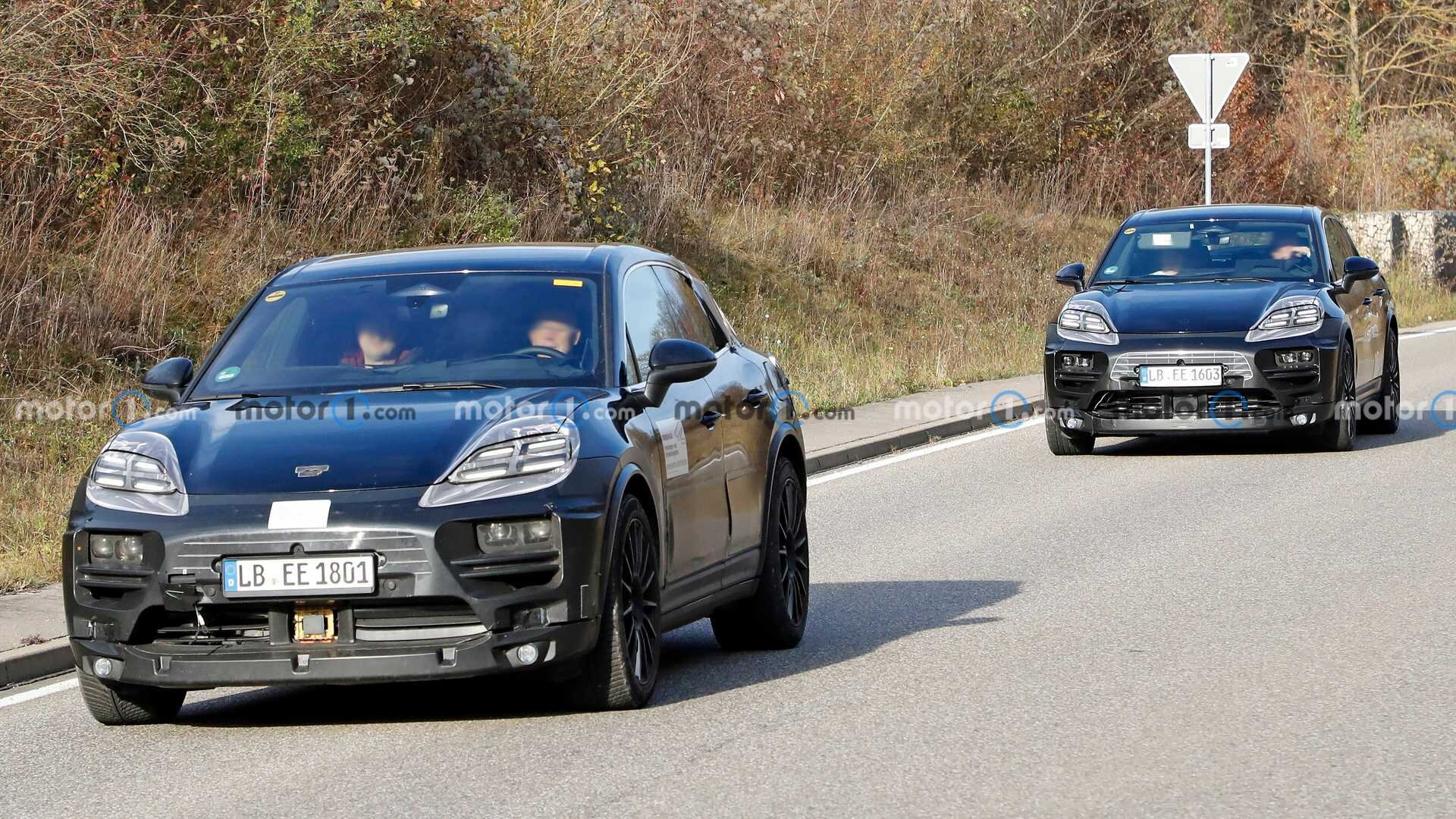 Porsche выкатила на тесты прототипы электрической версии паркетника Macan