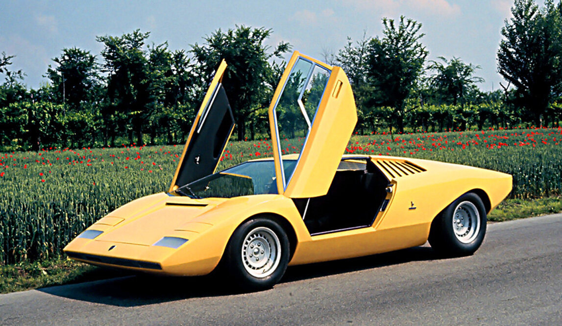 ВИДЕО: копия первого Lamborghini Countach вблизи