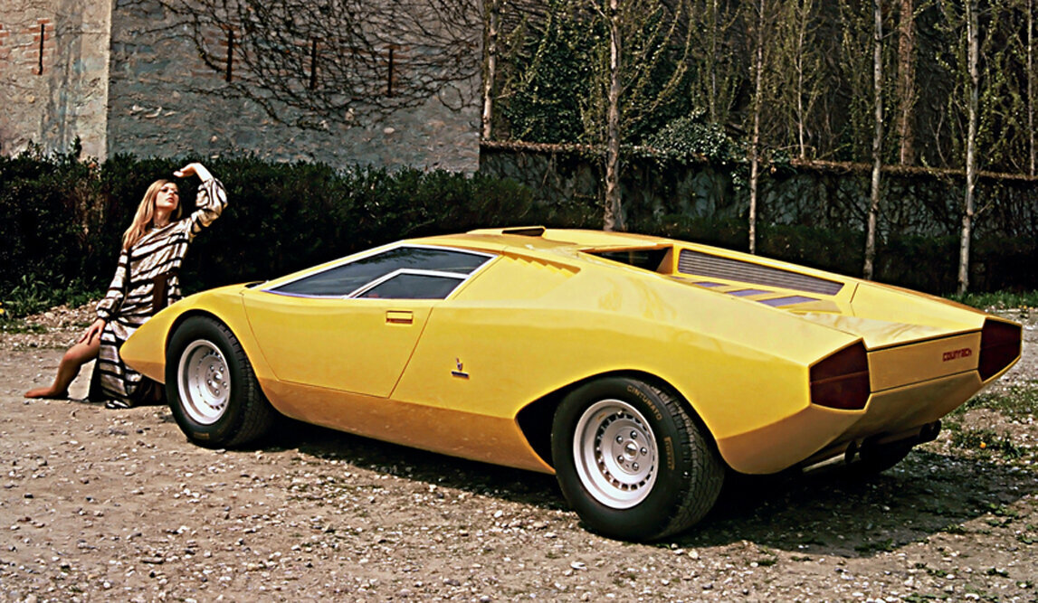 ВИДЕО: копия первого Lamborghini Countach вблизи