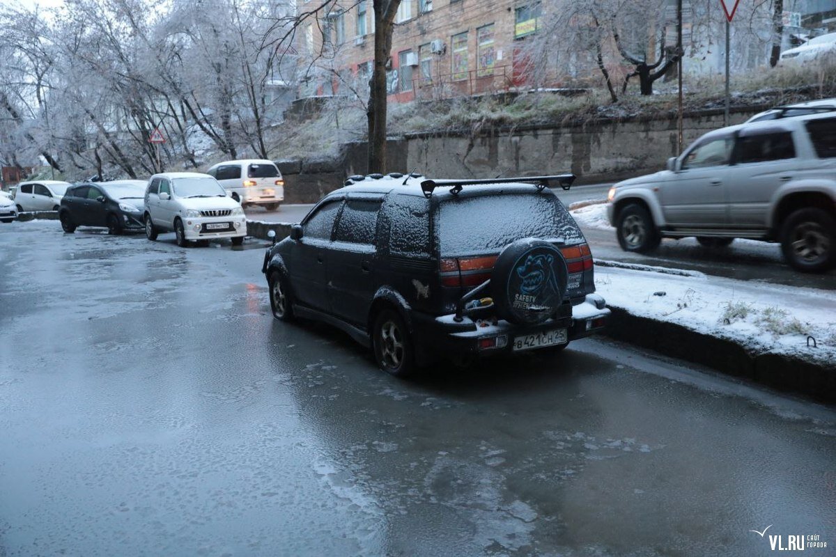 Во Владивостоке ледяной дождь. ФОТО