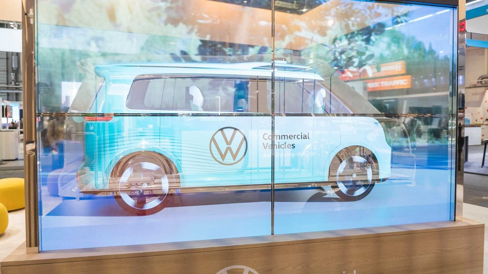 Volkswagen показал будущие беспилотники на базе электрического минивэна I.D. Buzz. ВИДЕО