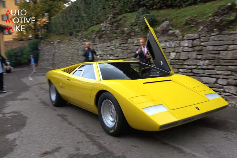 ВИДЕО: копия первого Lamborghini Countach вблизи